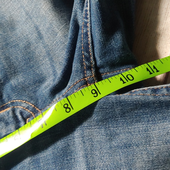 Edgely High Rise Straight Leg Distressed Jeans Short Length - Picture 9 of 10